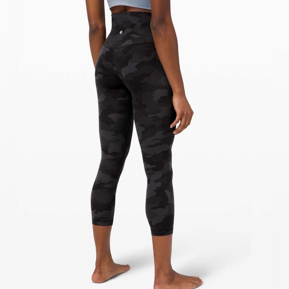 Lululemon Align Crop *23” in Heritage Gray/Black Camo - 10 - Picture 1 of 2